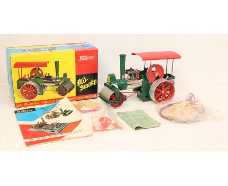 Wilesco: A boxed Wilesco, Steam Roller, Model No. D36, boxed and unused, together with a Wilesco 1976 catalogue and fuel tabl