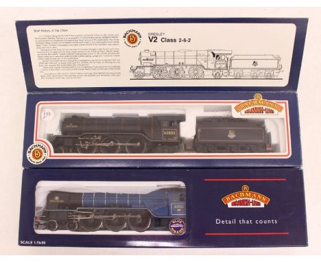 Bachmann: A boxed Bachmann, OO Gauge, BR Blue E/Emblem, 60161 North British, locomotive and tender, Reference 32-553. Togethe
