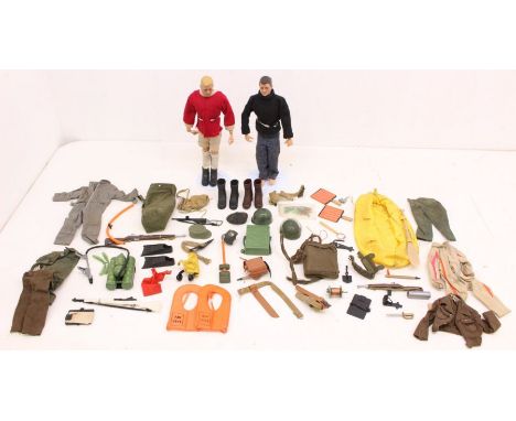 Action Man: A collection of assorted Action Man to include: two figures, one dressed in the style of Denis Law, and a good as