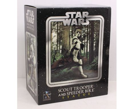 Star Wars: A Star Wars, Scout Trooper and Speeder Bike Statue, Gentle Giant LTD, 2005, Item No. 6984. Limited Edition 3871 of