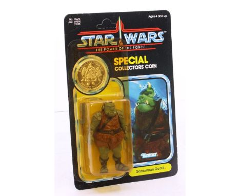 Star Wars: A Star Wars: Power of the Force, Kenner, Gamorrean Guard, 1984, 92 card back, carded. unpunched, Bubble is yellowe