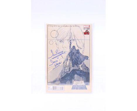 Marvel: A Marvel Star Wars: Vader Down, Vienna Comic Con #001 Sketch Variant Edition, signed by Dave Prowse at London Film an