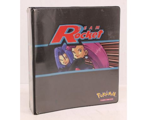 Pokemon: A complete Pokemon Unlimited Team Rocket Set, with duplication, comprising a total of approx. 200 cards. To include: