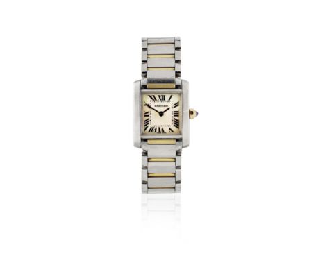 Bonhams : Cartier Tank Louis Cartier, A Yellow Gold Bracelet Watch, circa  2000