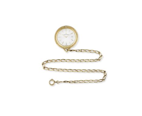 Jaeger-LeCoultre. An 18K gold keyless wind open face pocket watchReference: 1941Date: Circa 1963Movement: Swiss lever, compen