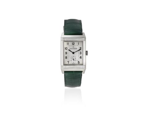 Jaeger-LeCoultre. A stainless steel manual wind reversible rectangular wristwatchModel: Reverso Grand TailleReference: 270.8.