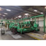 1997 Langston Mdl: 3797 37" X 97" Flexo Folder Gluer: Model: Saturn III, Sun Feeder, 2-Color, Dual