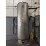2001 Brunner Engineering Vertical Air Receiving Tank: 36" Dia. X 8' Seam to Seam, (Loc. Pico