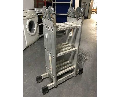 An aluminium multi function ladder 