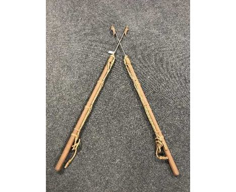A pair of seal hunting spears 
