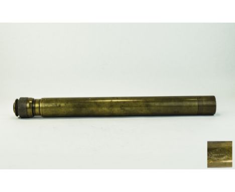 Military Interest W Ottway & Co Brass Telescope 1944 No 2689 NP44. Length 20 Inches