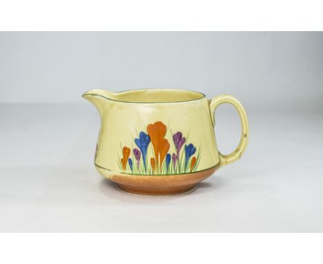 Clarice Cliff Hand Painted Jug ' Crocus ' Design. Date 1929. 4.25 Inches High. 