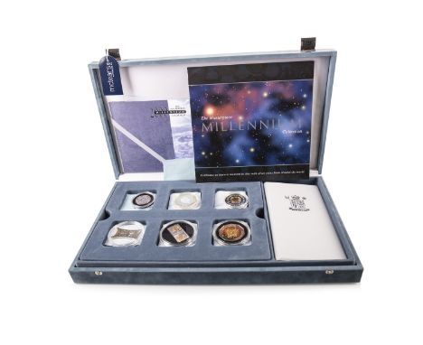 MASTERPIECE MILLENNIUM 2000 COLLECTION, comprising 24 coins from across the world, including one from Kiribati and Samoa- the