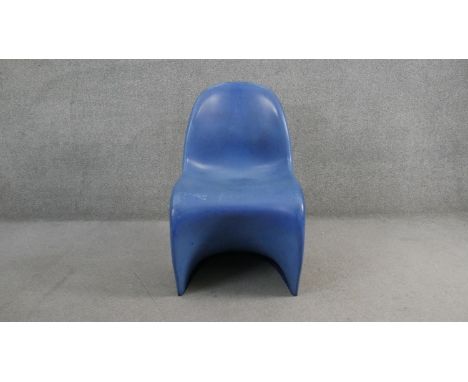 A vintage Panton chair by Verner Panton for Vitra, impressed mark to underside. 