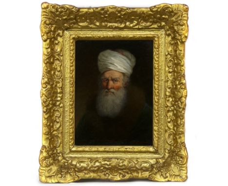 ATTRIBUTED TO CHRISTIAN WILHELM ERNST DIETRICH (DIETRICY) (GERMAN 1712 - 1774), PORTRAIT OF A BEARDED MAN oil on canvas image