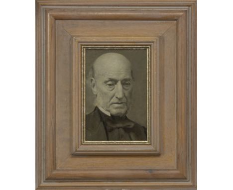 * JOHN BULLOCH SOUTER (SCOTTISH 1890 - 1972), PORTRAIT - AN ABERDEEN MINISTER oil on panel titled and attributed label verso 