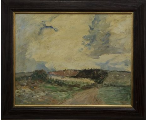 D R R BAILLE, SUMMER WIND, HEAT SURGE oil on board, signed and dated 1947 image size 38cm x 48cm, overall size 50cm x 60cm Fr