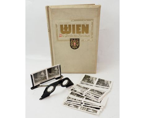 Raumbildalbum "Wien - Die Perle des Reiches".Herausgeber Raumbild-Verlag Otto Schönstein K.-G. München 1941, Komplett mit Bil