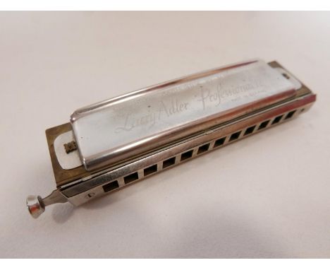 A Vintage Hohner Chromatic Harmonica The Larry Adler Professional 12 in original box 