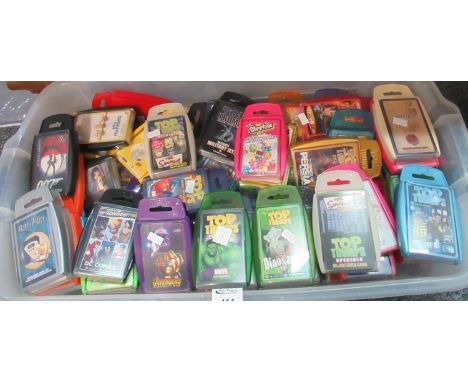 Large collection of Top Trump playing cards various to include Marvel, Dr. Who, Star Wars, DC Comics, etc.(B. P. 21% + VAT) 