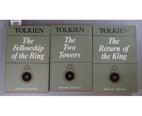 Tolkien, J. R. R. Revised editions, three books to include: The Two Towers, The Return of the King, and The Fellowship of the