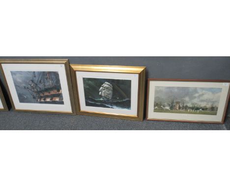 After Les Leston 'Hearts of oak', limited edition coloured print, signed in pencil by the artist. Together with another simil