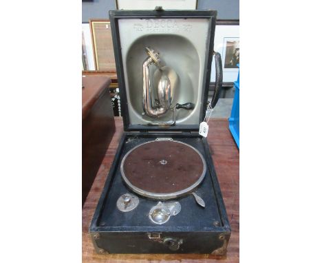 Vintage Decca Model XL Portable Gramophone 