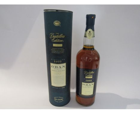 Oban Double Matured West Highland Single Malt Scotch Whisky "The Distillers Edition", 1992/2006, 1ltr in tube, limited editio