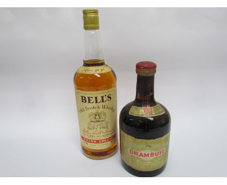 1970's-1980's Drambuie Liqueur, Bell's Old Scotch Whisky, Extra Special 1ltr (2)