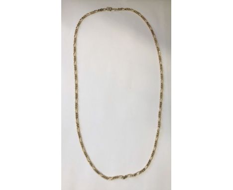 9CT GOLD FLAT CURB LINK CHAIN 18.4G APPROX
