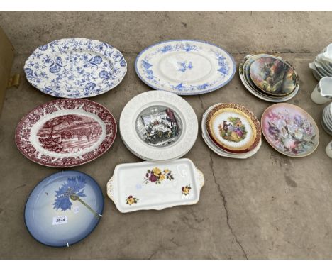 AN ASSORTMENT OF CERAMIC PLATES 