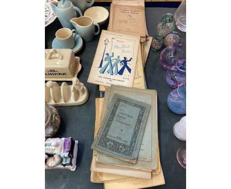 A COLLECTION OF VINTAGE FRENCHS ACTING EDITIONS, FURTHER PROGRAMMES ETC 