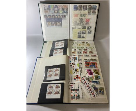 THREE ALBUMS CONTAINING GREAT BRITAIN FIRST DAY COVER STAMPS TO INCLUDE WINNE THE POOH, LORD OF THE RINGS, ROALD DAHL BFG, DO