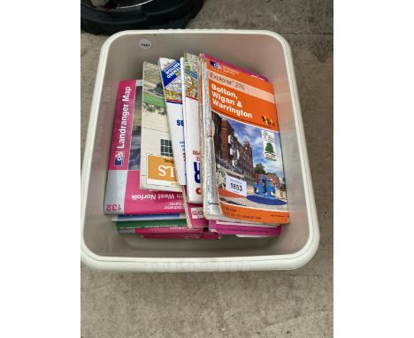 AN ASSORTMENT OF ORDNANCE SURVEY MAPS 