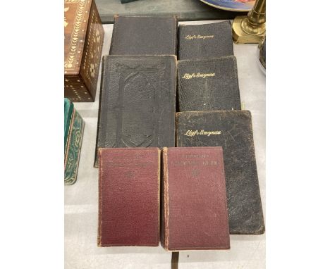 A COLLECTION OF VINTAGE LEATHER BOUND BOOKS 