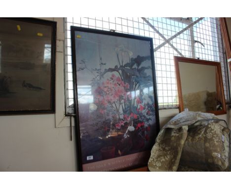 A framed print 