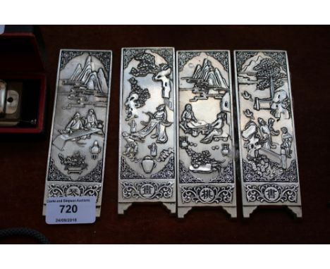 Four reproduction Chinese manuscript weights (78)