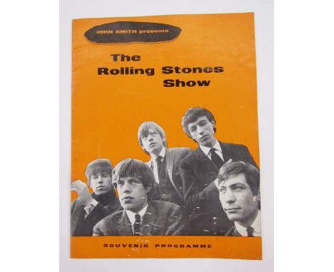 John Smith presents The Rolling Stones Show, souvenir programme with orange cover