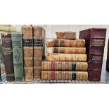 Antiquarian/dictionaries to include:- Chambers Information 1908 fine biding, half calf over