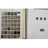 GB stamps: QV-QEII collection in 2 albums including 4 Penny Blacks and much other line engraved