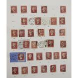 GB stamps: Blue 50+ page album of used QV-QEII pre-decimal issues, definitive and commemorative.