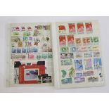 Stamps of China: Ten double-sided stock-book leaves of mint and used, definitives &