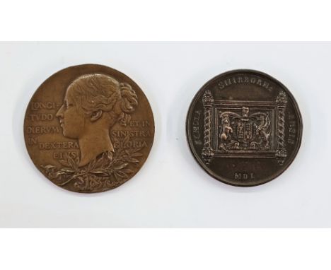 GB Medals: QV diamond jubilee bronze medal and Sherborne School first prize medal for &ldquo;throwing a cricket ball&rdquo; o