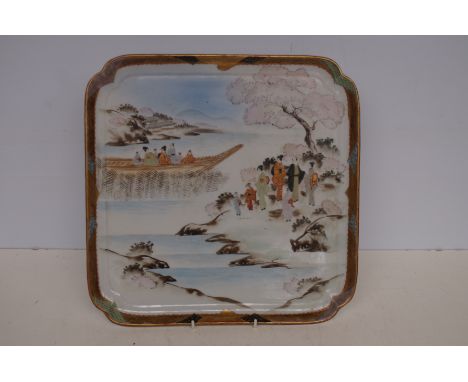 Japanese ceramic plate 37 cm 