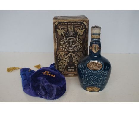 Chivas Royal Salute '21 years' scotch whisky brother limited, unopened in box (Blue)