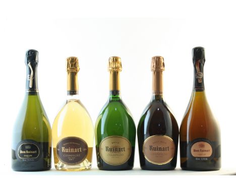 Dom Ruinart 1996 (1)Dom Ruinart Rosé 1996 (3)Ruinart Blanc de Blancs NV (1)Ruinart Rosé NV (1)Ruinart Brut NV (1)7 bottlesThi