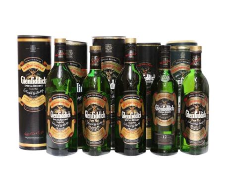 Glenfiddich, Special Old Reserve, Pure Malt Scotch Whisky, 1980s bottling, 40% vol, 75cl, two bottles; Special Reserve, Aged 