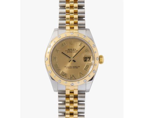 Rolex Oyster "Datejust", um 2005Ref. 178343. Edelstahl-Gold Gehäuse Nr. 2300, 31 mm. Chronometer Automatik Cal. 2235, Werk Nr