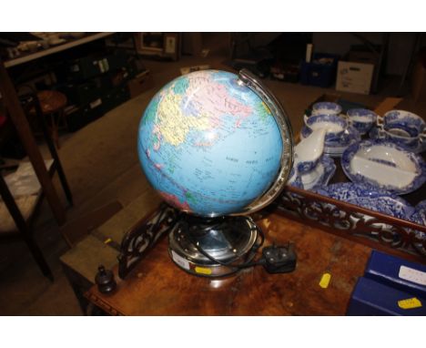 A world globe table lamp 