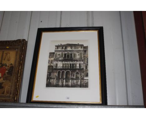 Kathleen Caddick, limited edition pencil signed print, "Palayyodia Mosta" 56/250
